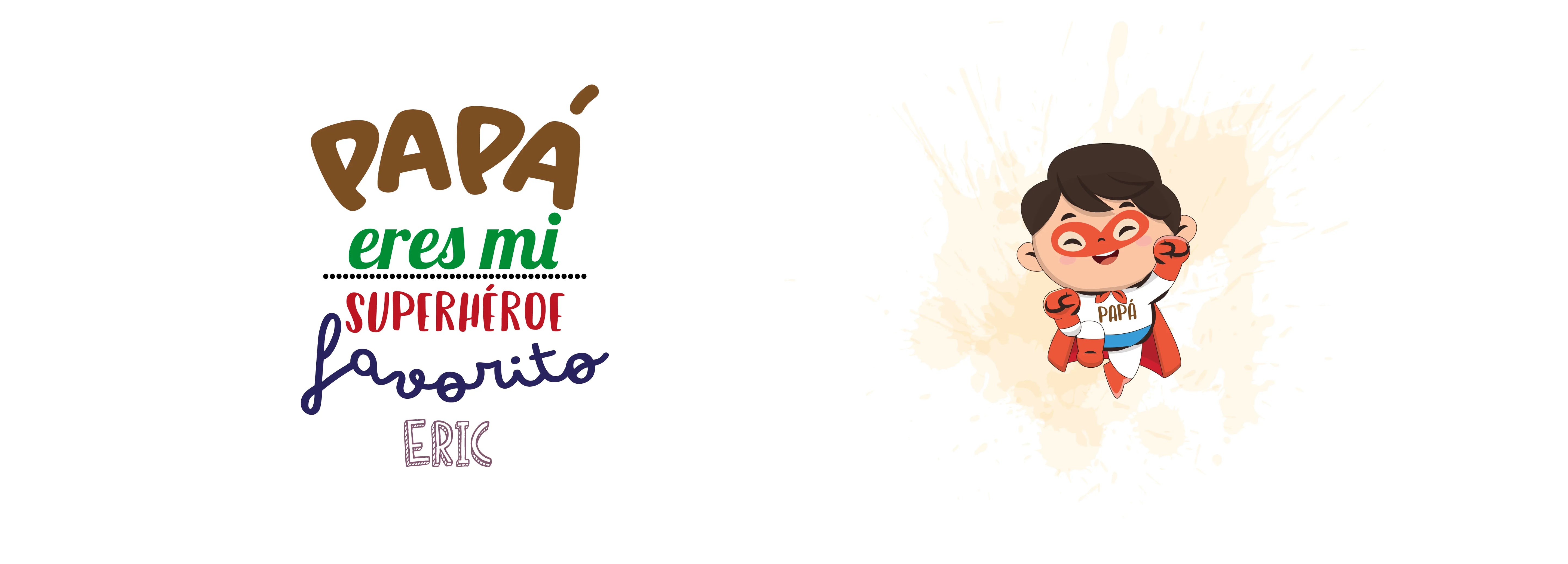 Taza Personalizada "Papá Superhéroe"